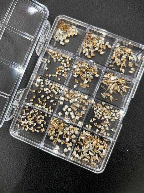 RHINESTONE | BOX OF 12 MINI SHAPE