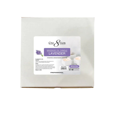 CRE8TION | MASSAGE OIL CANDLES | 0.5 OZ | BOX OF 100PCS