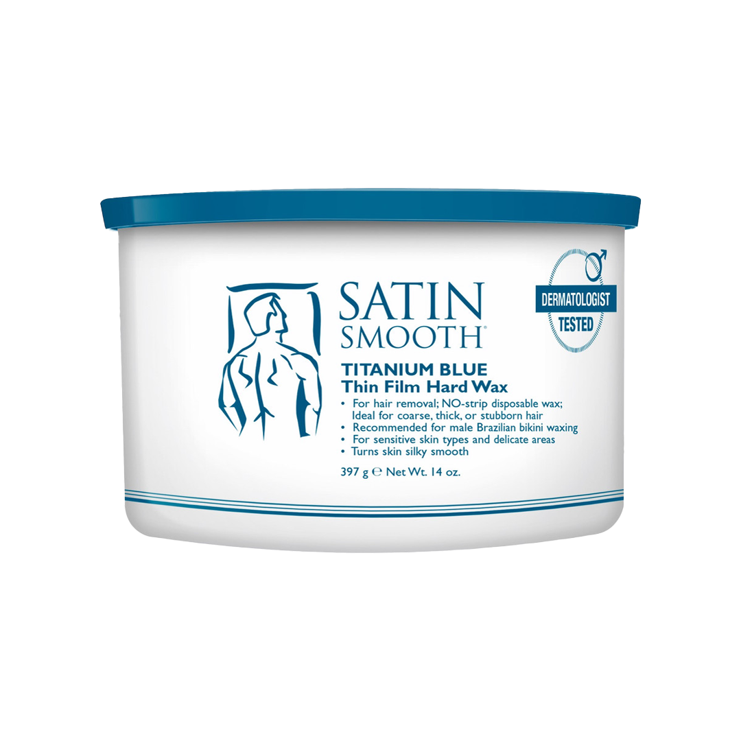 SATIN SMOOTH | TITANIUM BLUE THIN FILM HARD WAX (14oz)