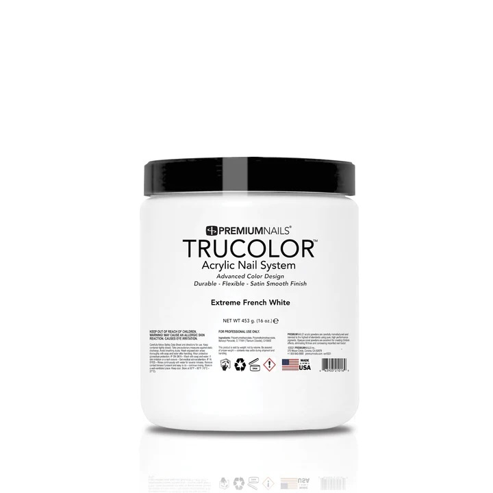 TRUCOLOR | ACRYLIC POWDER - EXTREME FRENCH WHITE