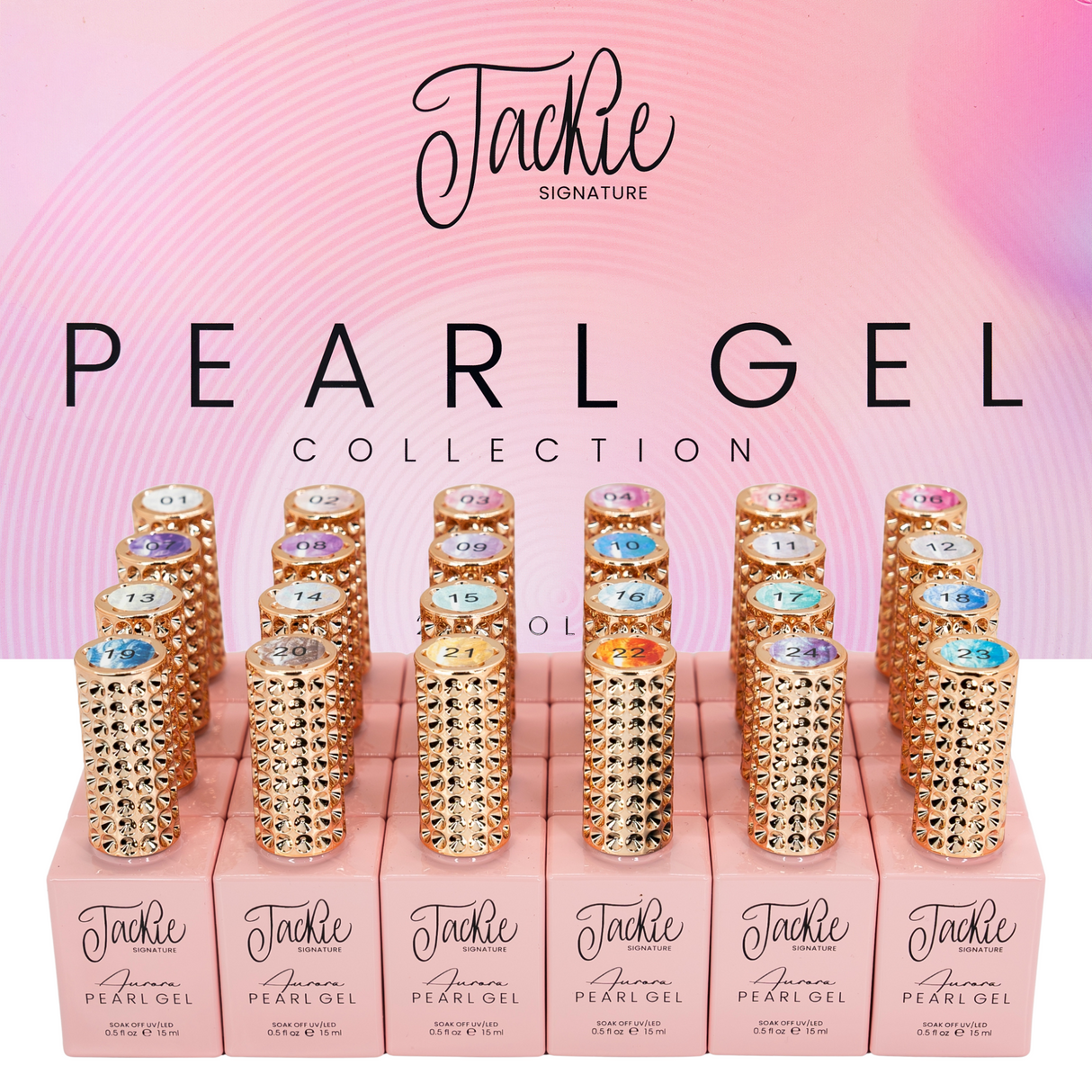 JACKIE SIGNATURE | PEARL GEL COLLECTION | SET OF 24