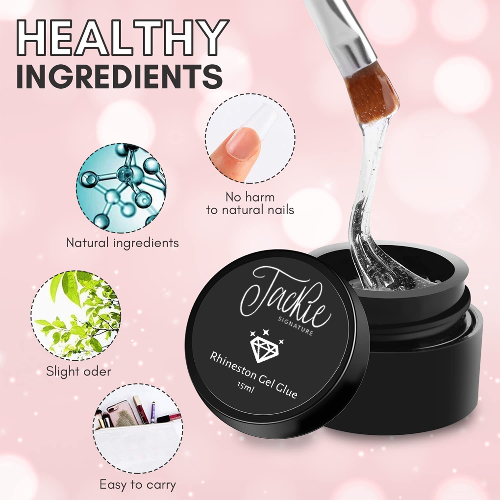 JACKIE SIGNATURE - RHINESTONE GEL GLUE JAR